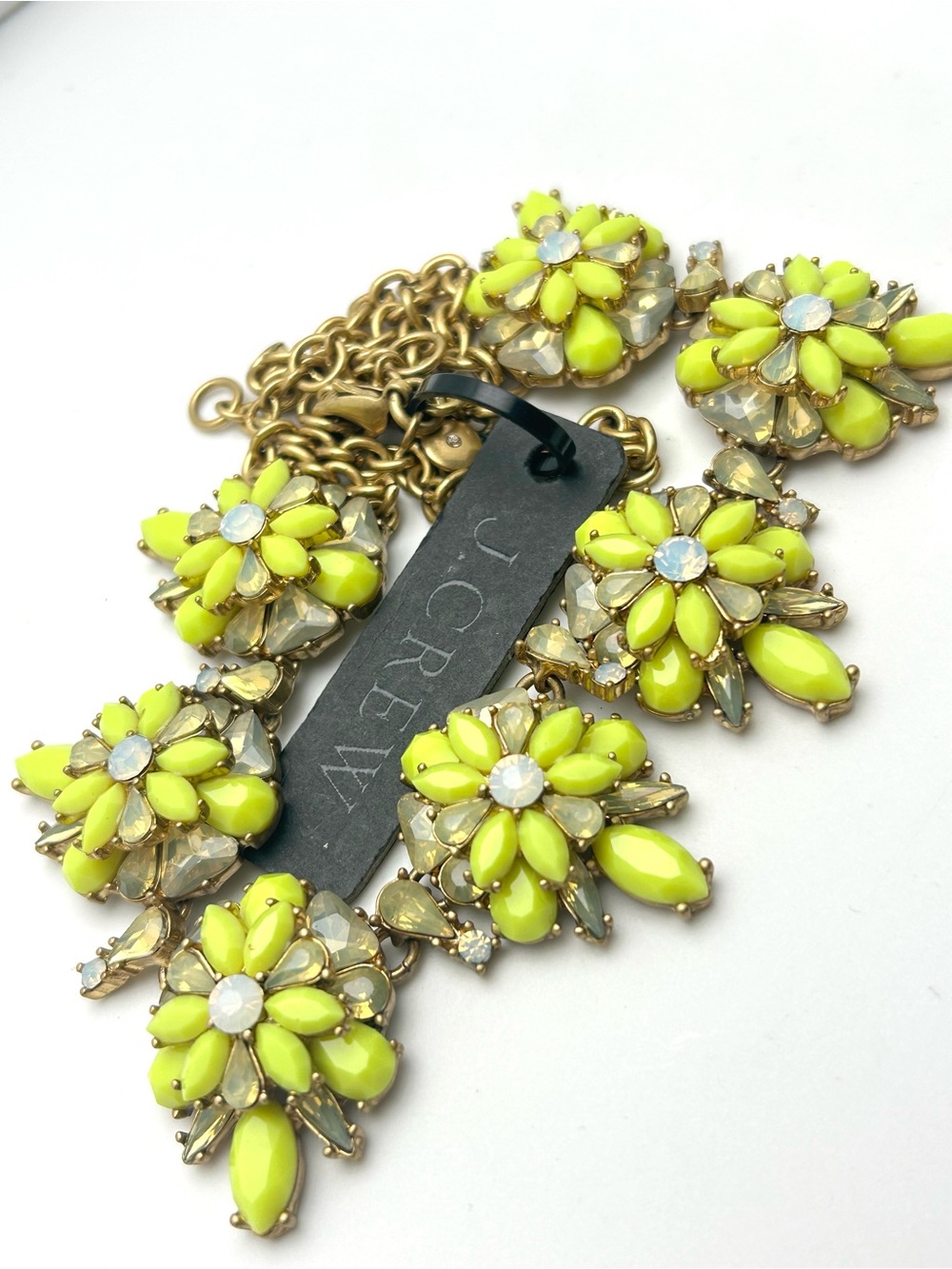 J. Crew Yellow Opalescent Necklace NWT